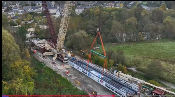 Esvres : le viaduc SNCF de la ligne Tours Loches