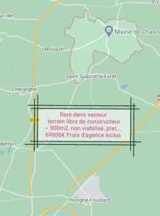 TROP TARD OFFRE ACCEPTEE RARE NOUVEAU TERRAIN HORS LOTISSEME