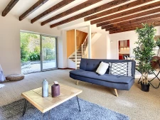  Maison pierres et ardoises, terrasse et jardin vue mer