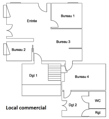 Immeuble 280 m2 Le Mans