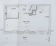 Appartement de 30m2  avec terrasse 