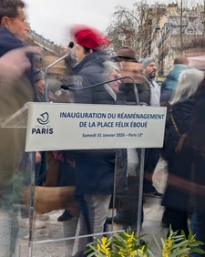 Inauguration de la nouvelle place Félix Éboué dans le 12ᵉ arrondissement
