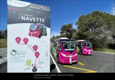 Les premières navettes autonomes de Sophia-Antipolis transportent du public