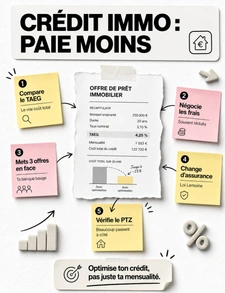 Il a accepté la première offre de sa banque.