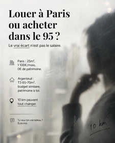 Louer à Paris ou acheter dans le 95 ?
