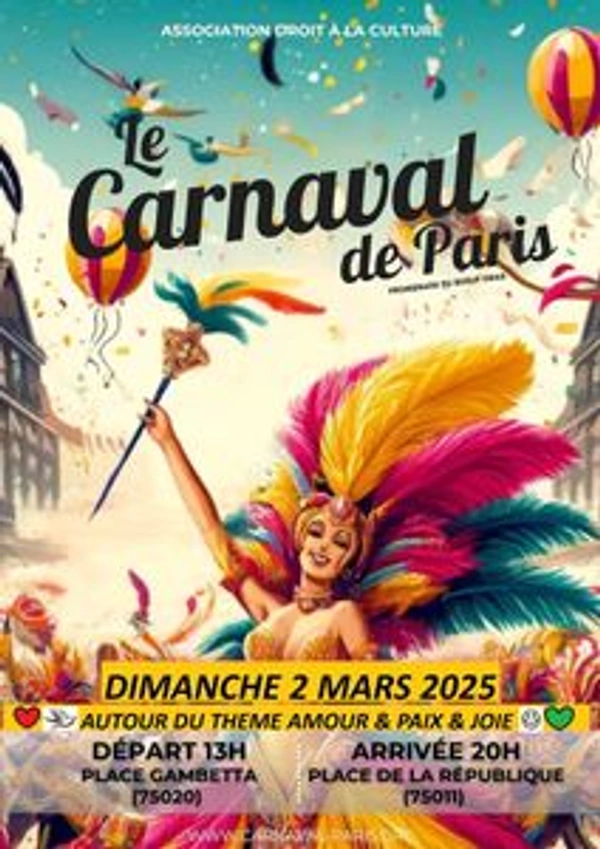 Le Carnaval de Paris anime chaque année le 20ᵉ arrondissement