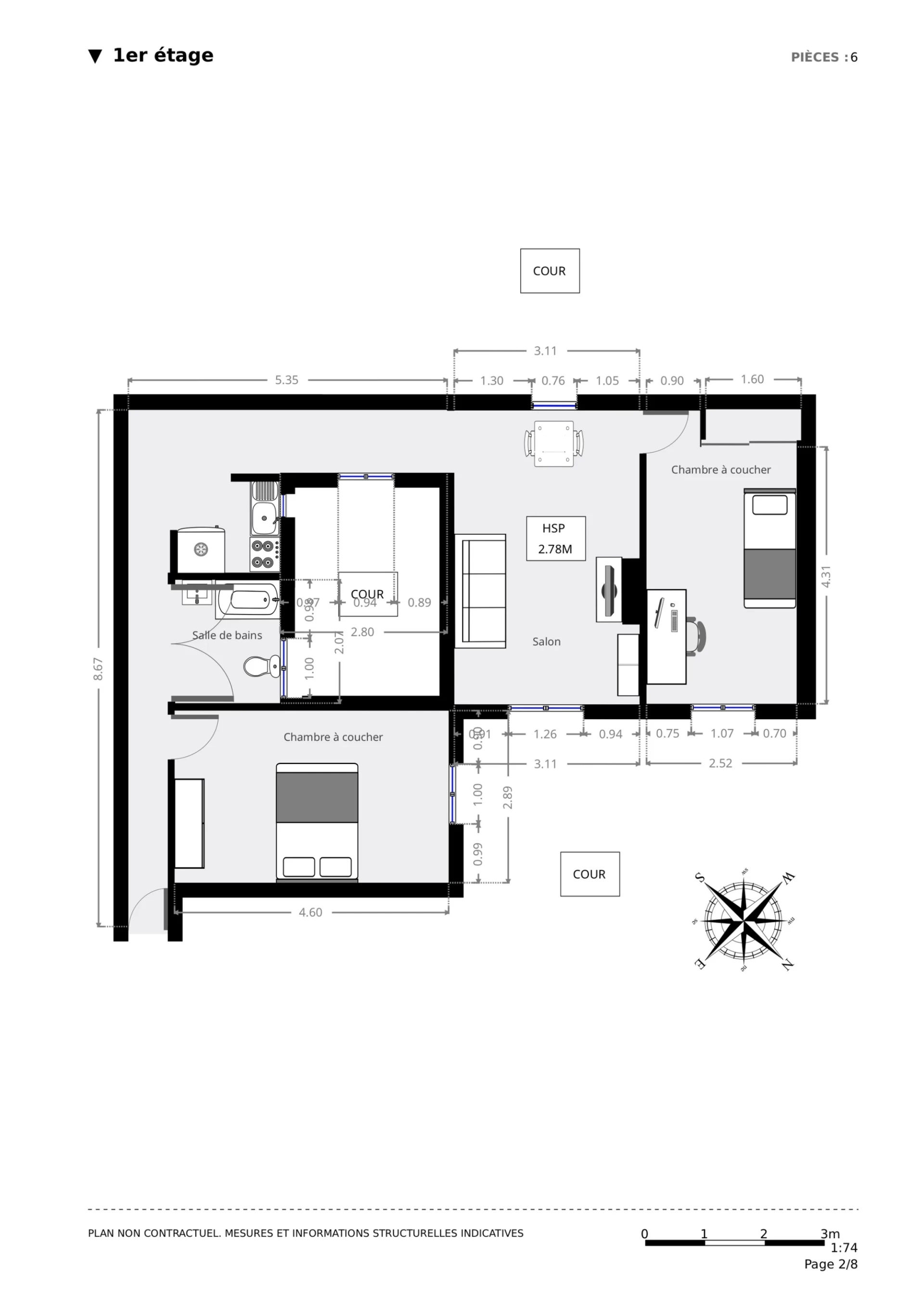 PARIS 10 - QUARTIER PORTE SAINT-MARTIN - APPARTEMENT 3 PIÈCES 4