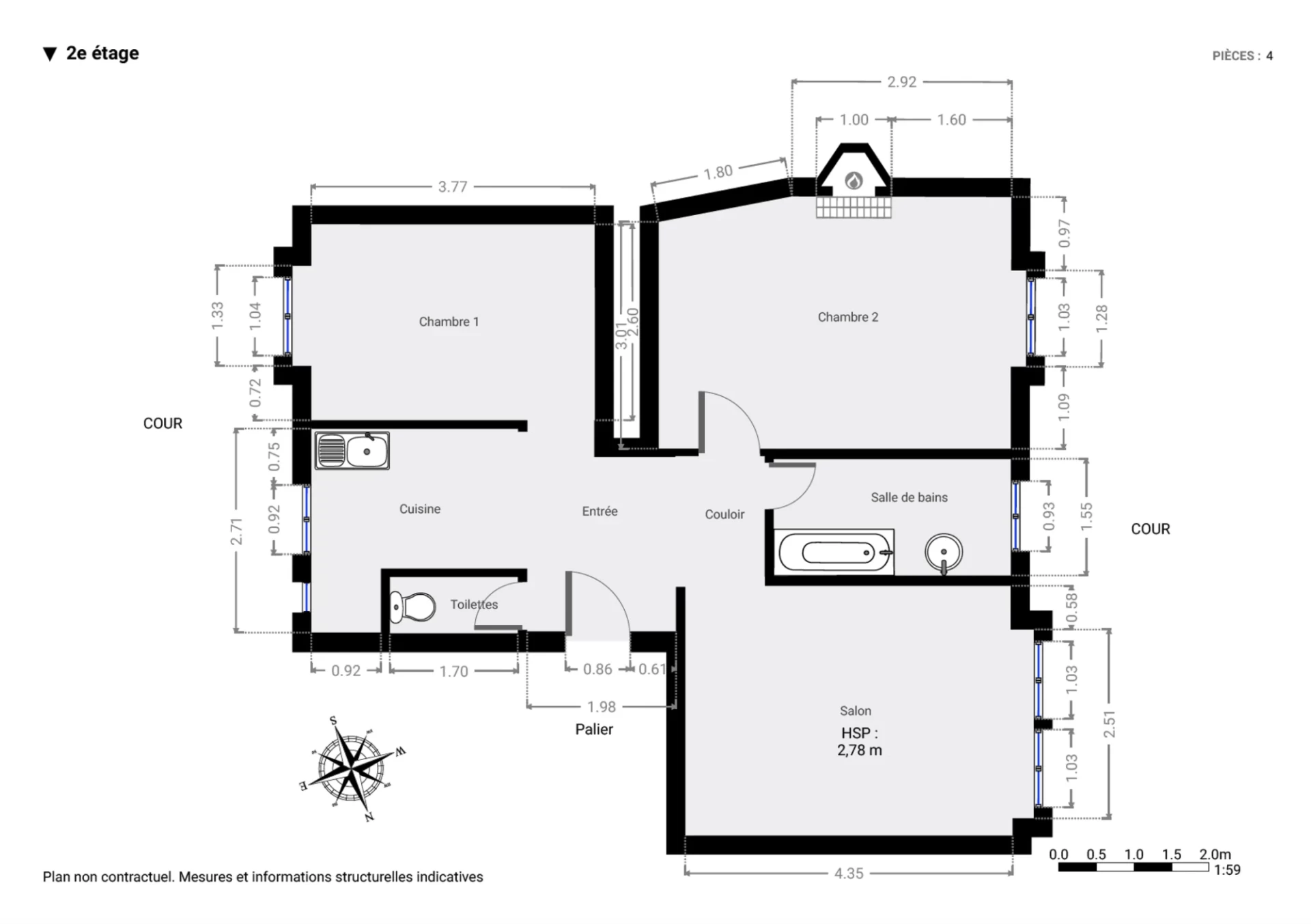 PARIS 19 - QUARTIER VILLETTE - APPARTEMENT 3 PIÈCES 8