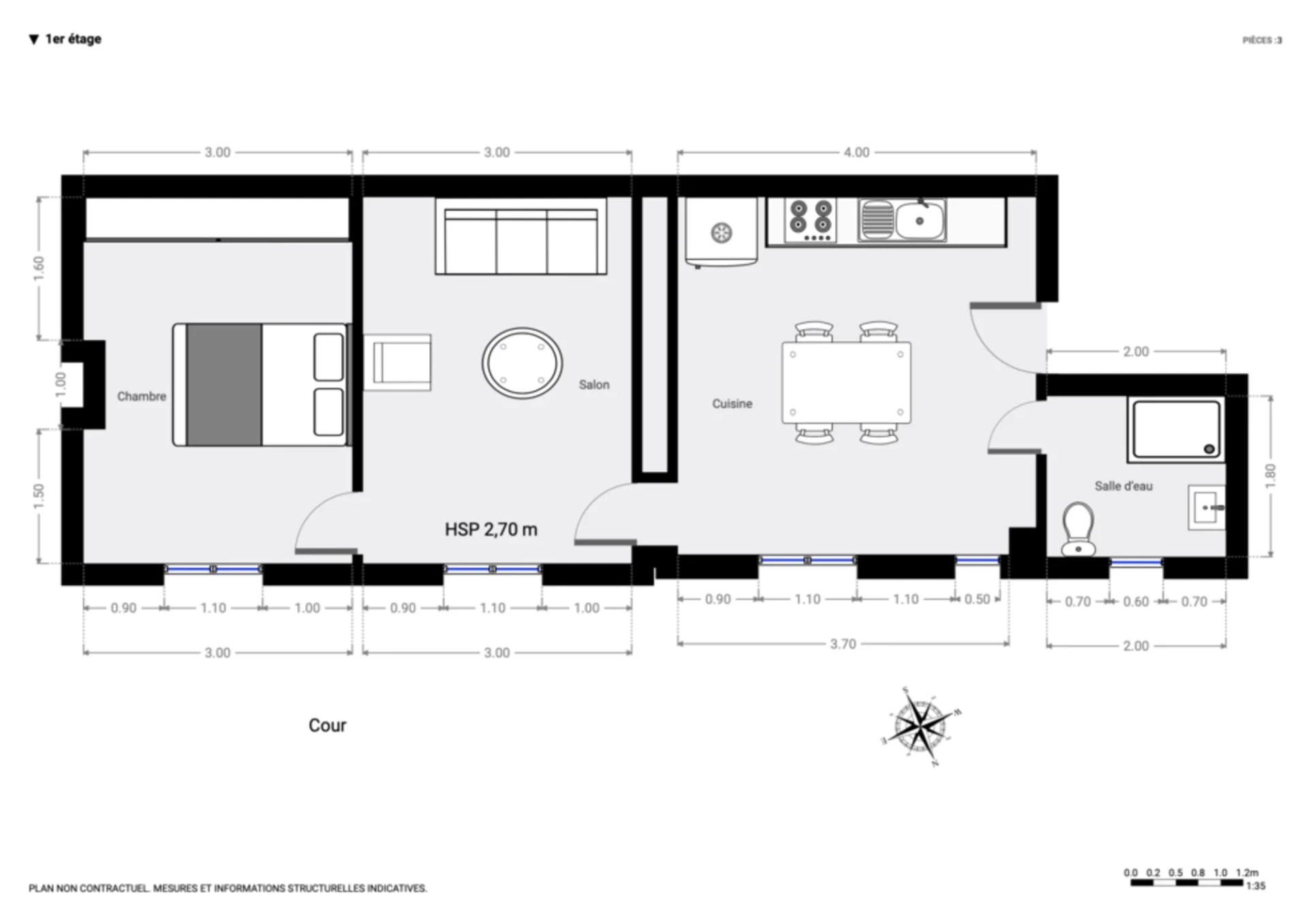 PARIS 10 - QUARTIER PORTE SAINT-DENIS - APPARTEMENT 3 PIÈCES 9