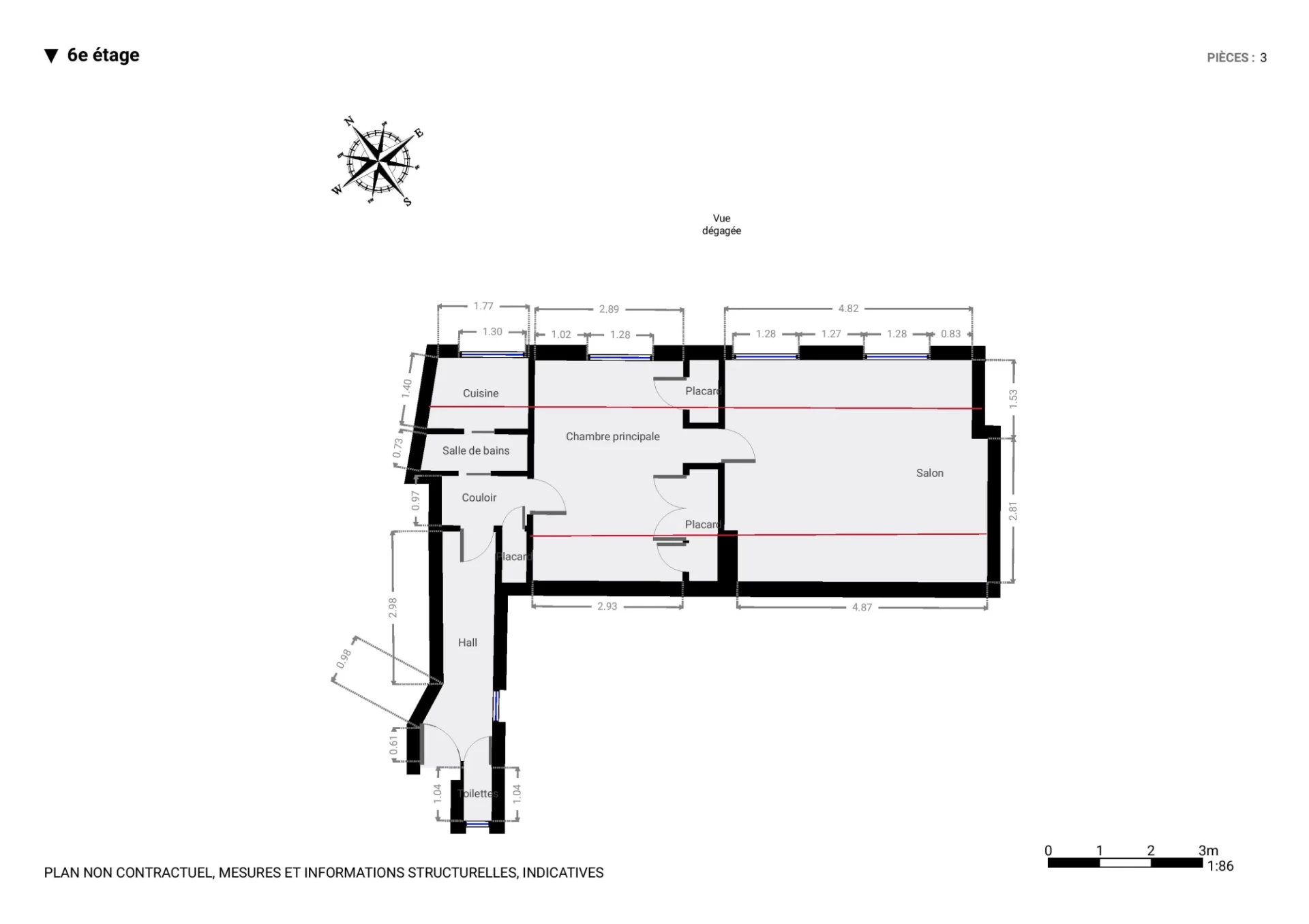 PARIS 4 - QUARTIER NOTRE-DAME - APPARTEMENT 2 PIÈCES 9