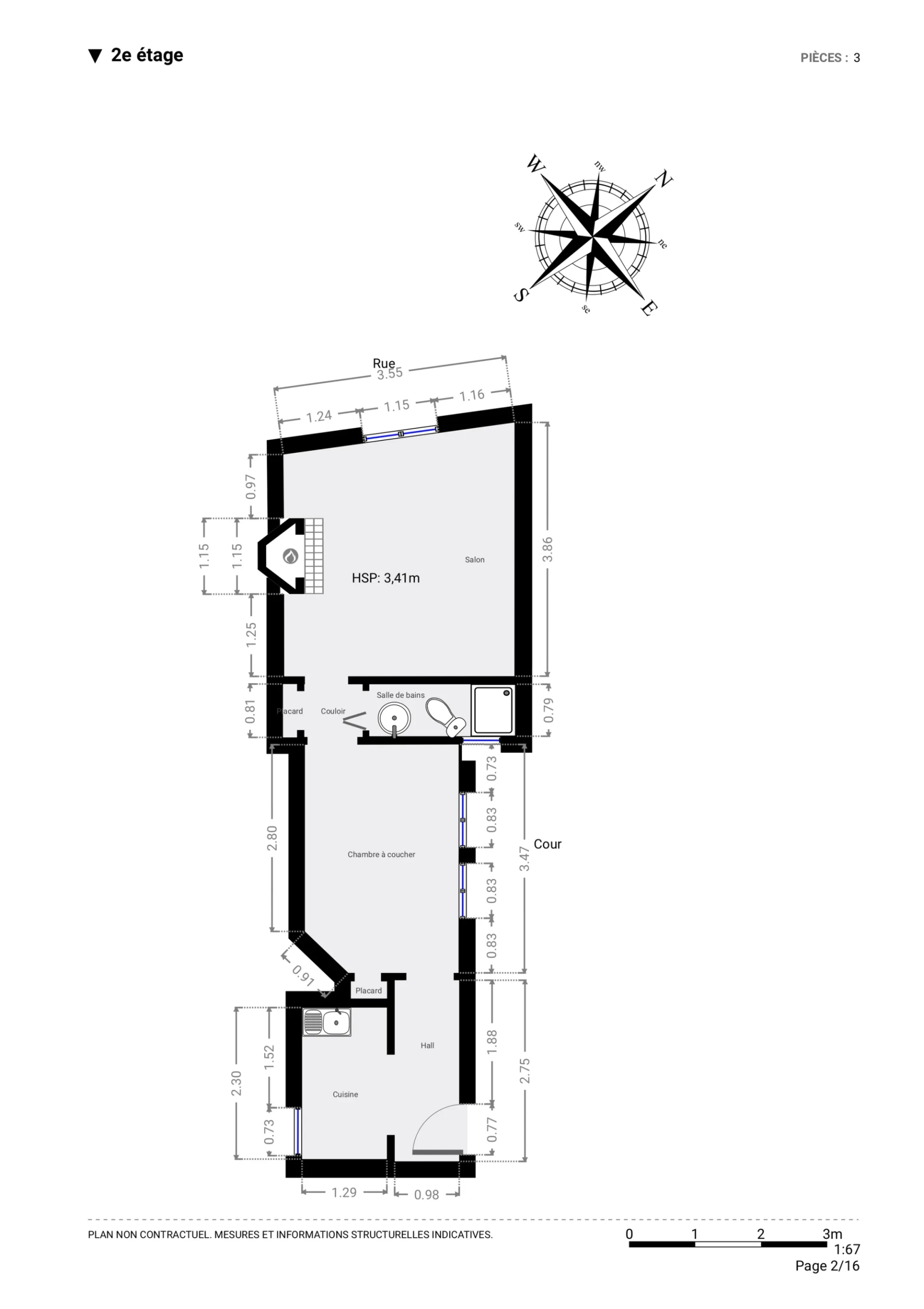 PARIS 10 - QUARITER SAINT-VINCENT DE PAUL - APPARTEMENT 2 PIÈCES 9