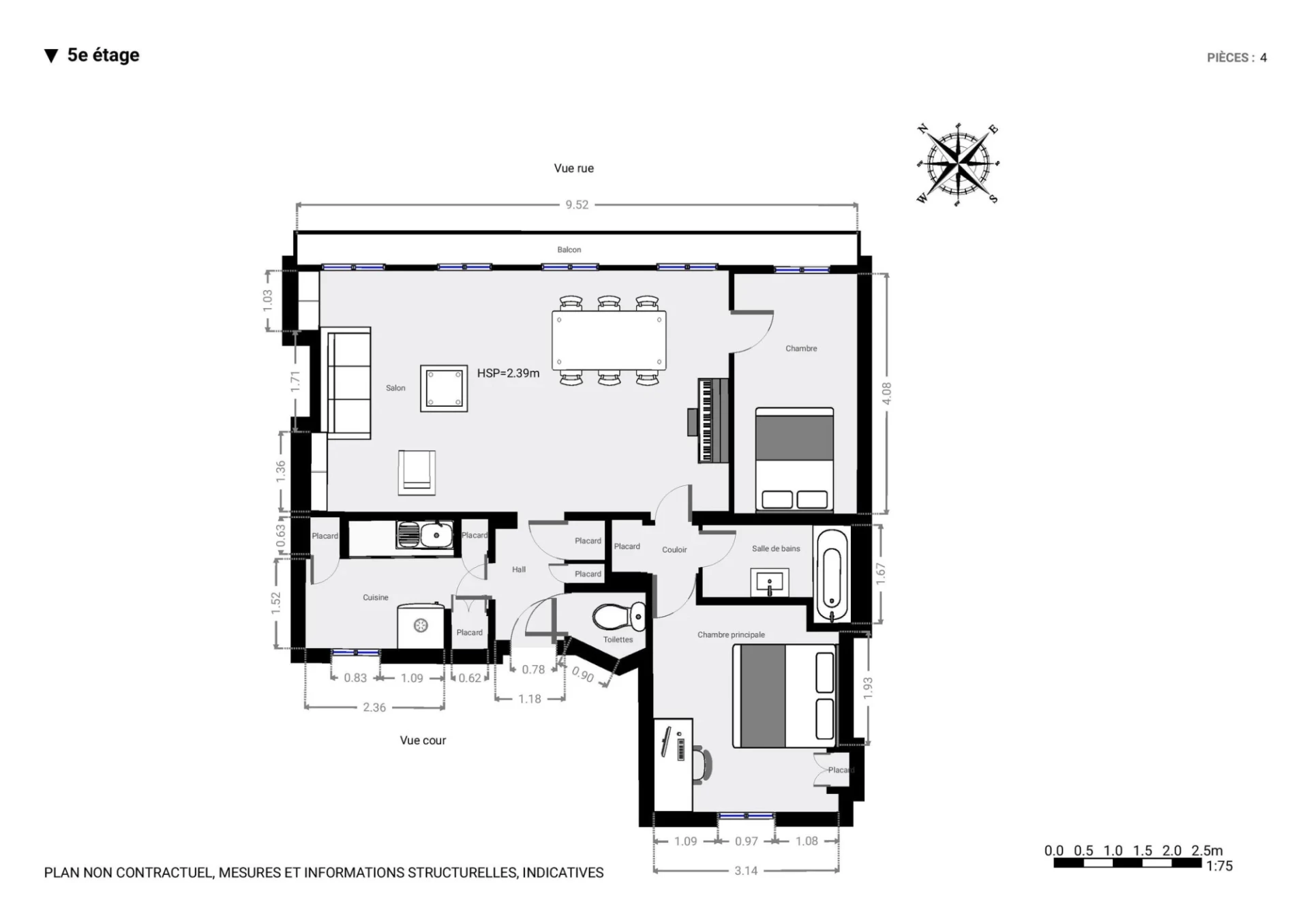 PARIS 10 - QUARTIER PORTE SAINT-MARTIN - APPARTEMENT 3 PIÈCES 7