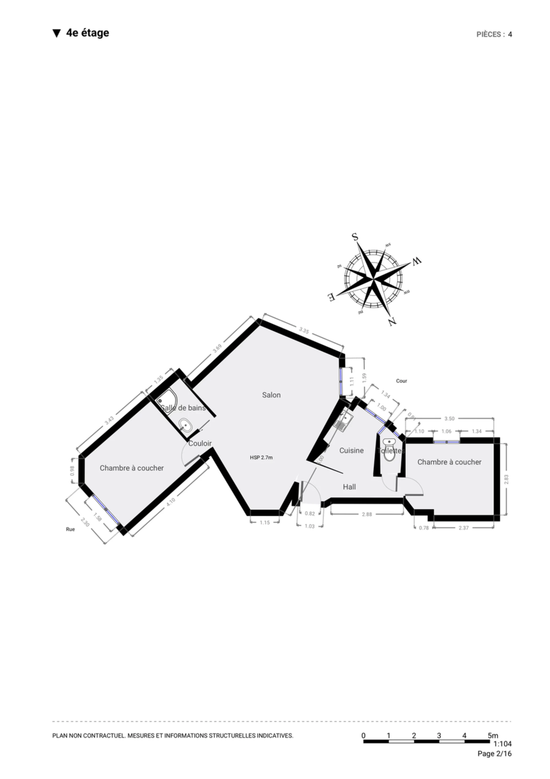 PARIS 12 - QUARTIER QUINZE-VINGTS - APPARTEMENT 3 PIÈCES 9