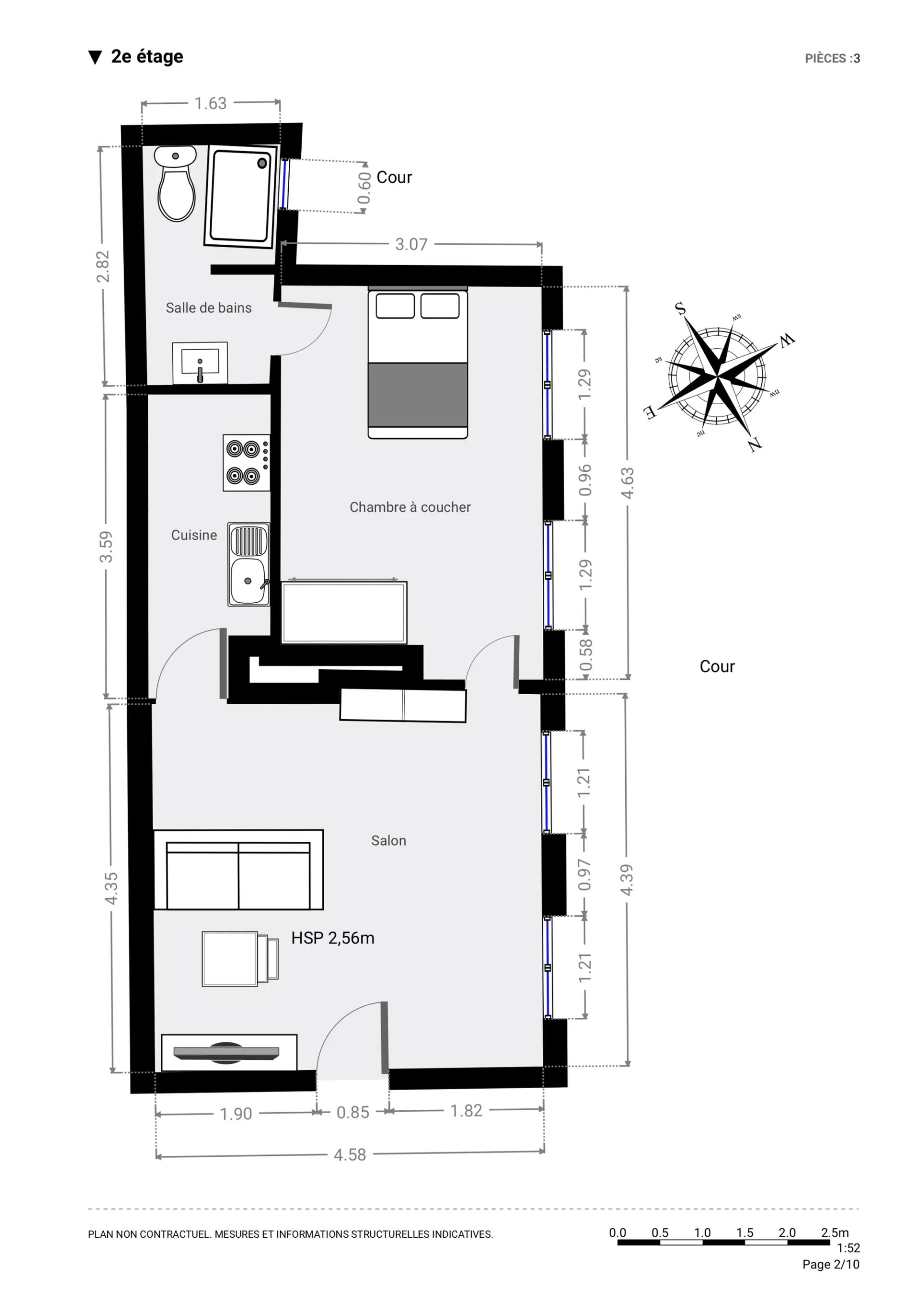 PARIS 3 - QUARTIER ARTS-ET-METIERS - APPARTEMENT 2 PIÈCES 9