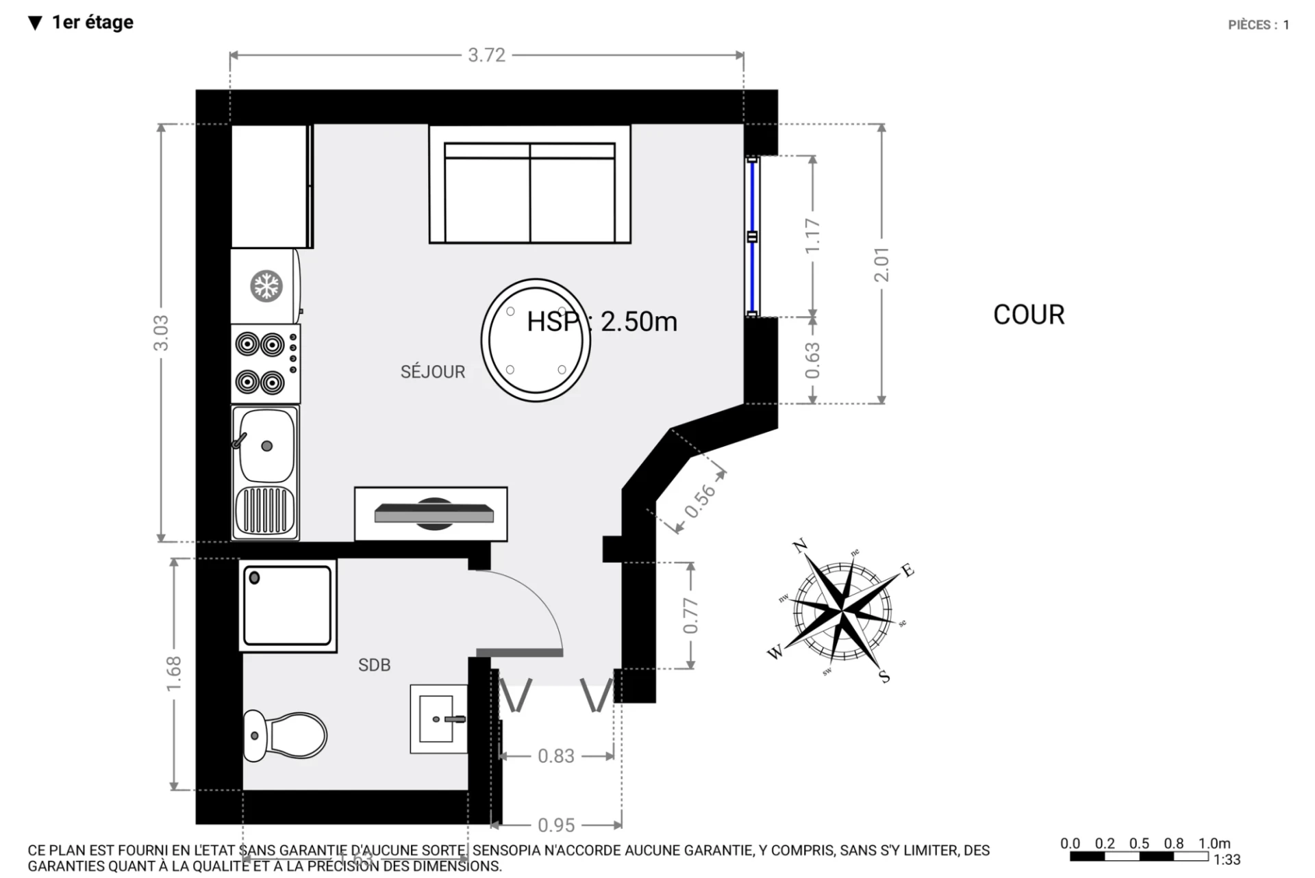 PARIS 10 - PORTE SAINT-MARTIN - STUDIO 9