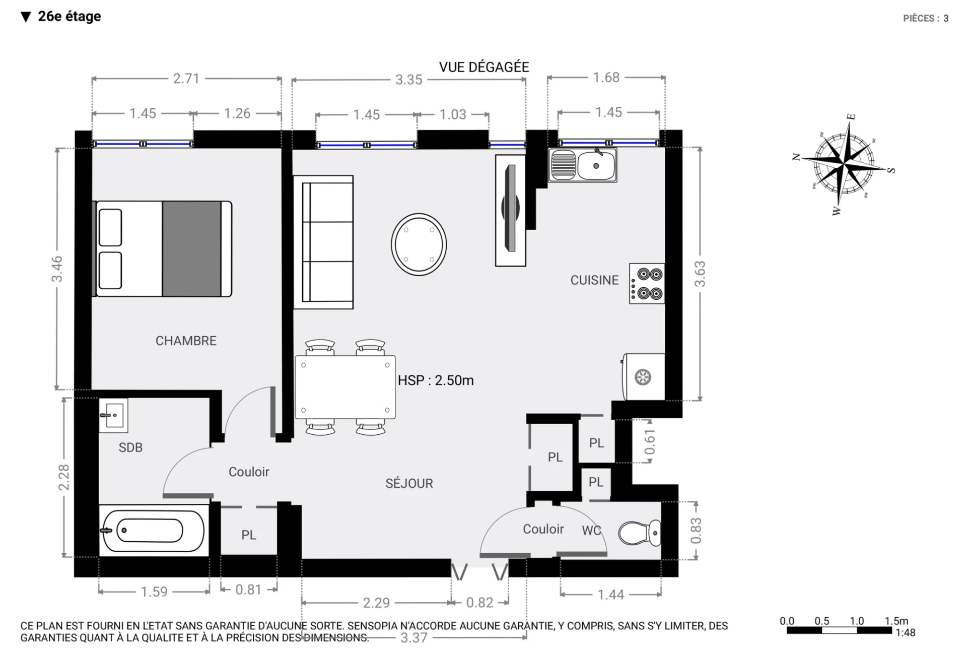 PARIS 19 - QUARTIER VILLETTE - APPARTEMENT 2 PIÈCES 9