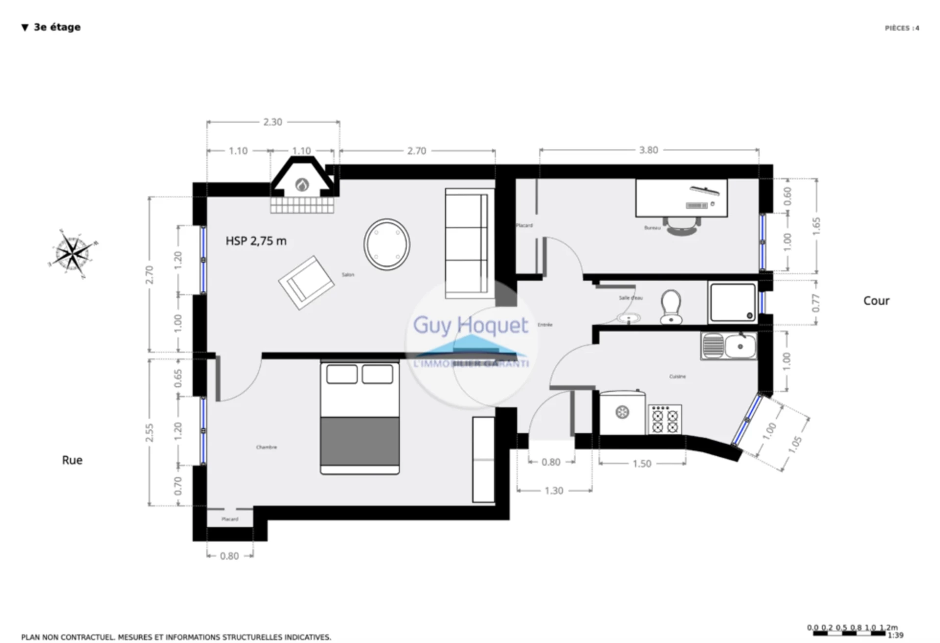 PARIS 10 - QUARTIER PORTE SAINT-MARTIN - APPARTEMENT 3 PIÈCES 9