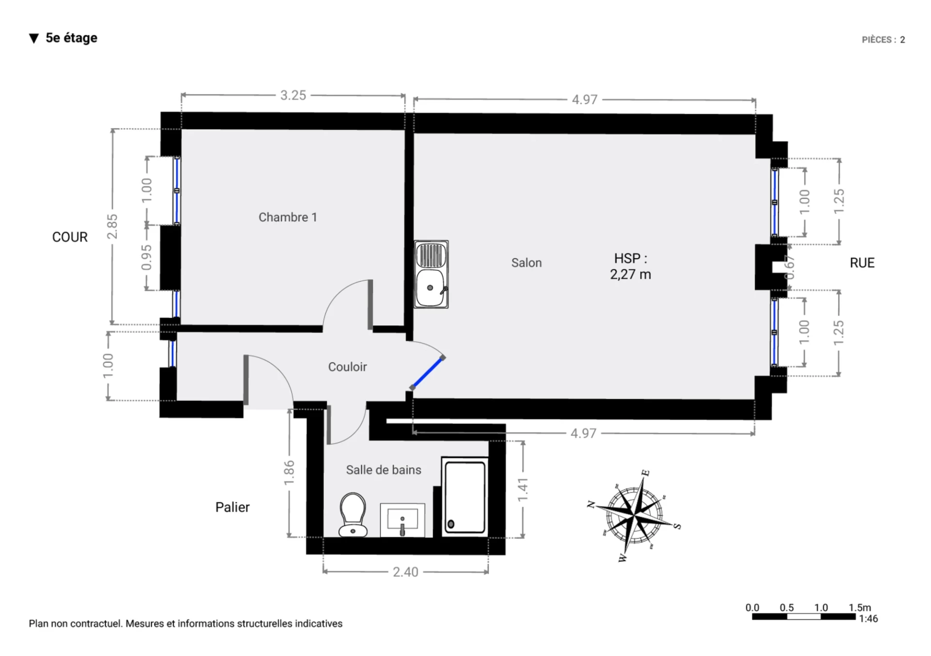 PARIS 10 - QUARTIER PORTE SAINT-DENIS - APPARTEMENT 2 PIÈCES 10