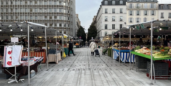 Le marché alimentaire à Neuilly-sur-seine