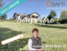 Rare, dans un cadre champêtre, sur 1660 m² de terrain, maison avec magnifique vue sur les montagnes