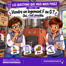 Puis-je vendre mon logement classé F ou G sans faire les travaux ?
