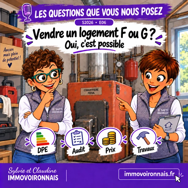 Puis-je vendre mon logement classé F ou G sans faire les travaux ?