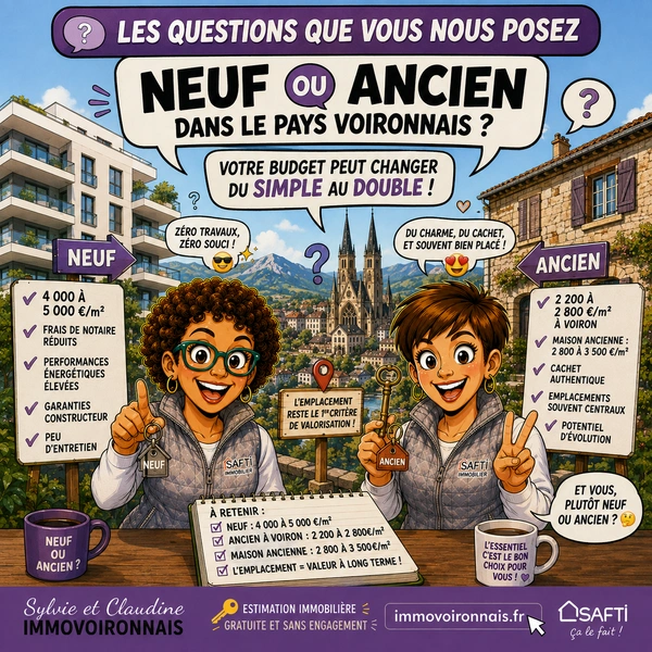 💬 VOS QUESTIONS, Acheter un appartement neuf ou ancien à Voiron ?