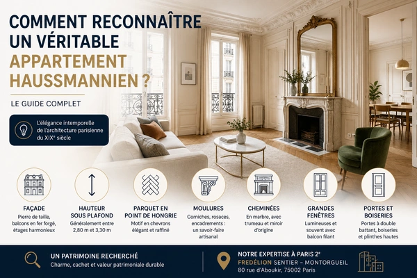 Comment reconnaître un véritable appartement haussmannien ? Le guide complet pour les acheteurs en 2026