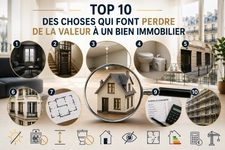 Top 10 des éléments qui font perdre de la valeur à un bien immobilier