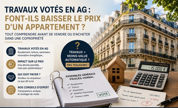 Les travaux votés en AG font-ils baisser le prix d’un appartement ?