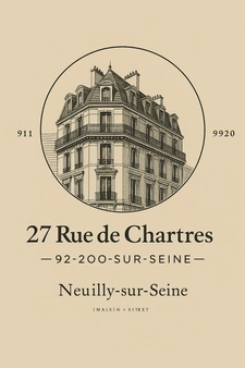 Vendre au 27 rue de Chartres : estimez votre appartement rue de Chartres à Neuilly-sur-Seine