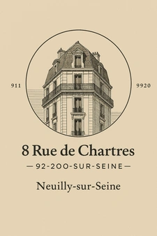 Vendre au 8 rue de Chartres : estimez votre appartement rue de Chartres à Neuilly-sur-Seine