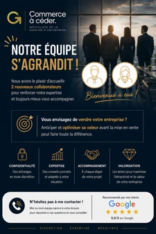 Commerce à Céder renforce son équipe pour accompagner davantage de dirigeants dans leurs projets de cession