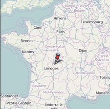 La souterraine et ses alentours dans un rayon de 25km