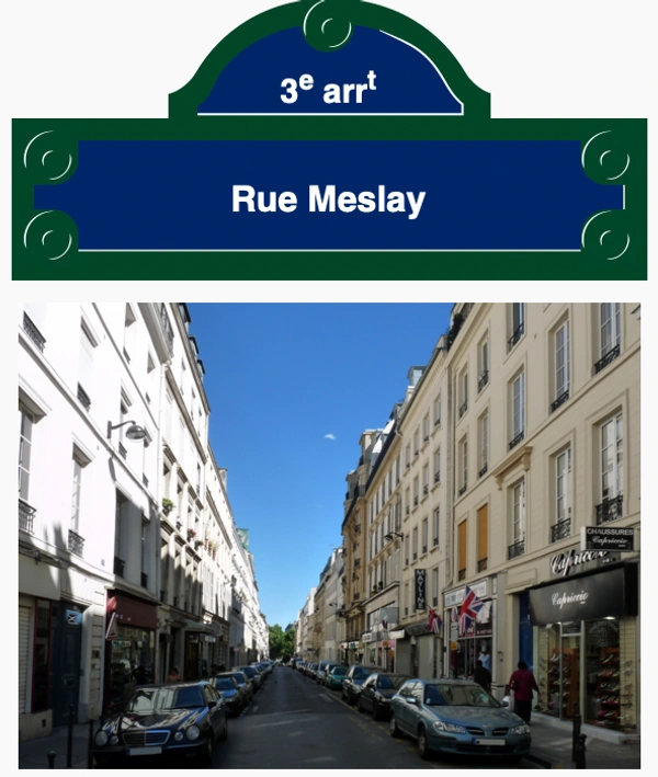Rue Meslay PARIS 3