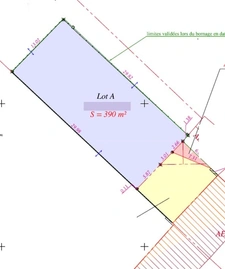 Centre ville terrain d environ 400 m2
