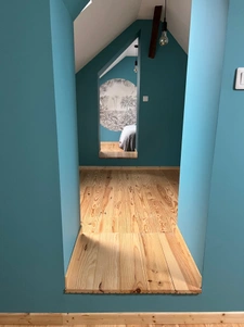 Maison rénovée à la campagne en pierres apparentes 