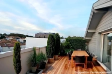 BOUCAU   T4 de 95 m2 - Superbe DUPLEX en ATTIQUE   Vue dégag