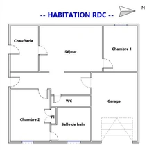 Grande maison familiale ou 2 logements avec garage et terrai 13