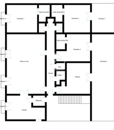 Spacieux appartement T5 de 139 m2 avec terrasse de 45 m2, ba 24