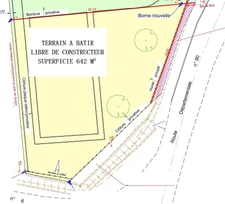 Terrain à bâtir de 642 m2 à 5 minutes de tout