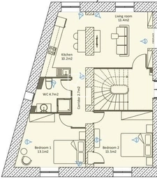 Appartement de 57,6m2 à vendre 7