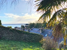  Maison pierres et ardoises, terrasse et jardin vue mer