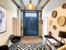  Maison pierres et ardoises, terrasse et jardin vue mer