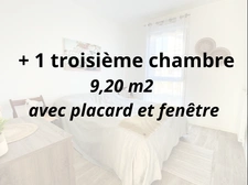 Appt récent 3 chambres, balcon et terrasse