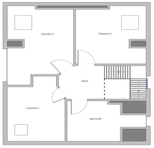 Centre Ville - 4 ch, cave, pkg, jardin