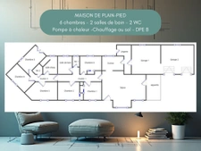 Maison familiale plain-pied - Grand terrain 3300m2 divisible