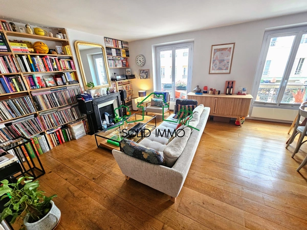 3 pièces de 62.6 m2 lumineux -- Secteur Goncourt Paris 10