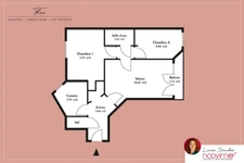 Appartement T3, 61 m2 avec balcon et stationnement