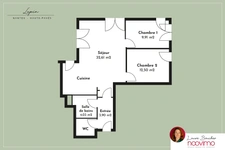 3 pièces, 65 m2 avec grand jardin privatif et stationnement 